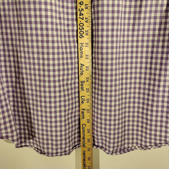 Ralph Lauren shirt mens 2XL XXL purple chcek plaid custom fit pony logo - Picture 7 of 10
